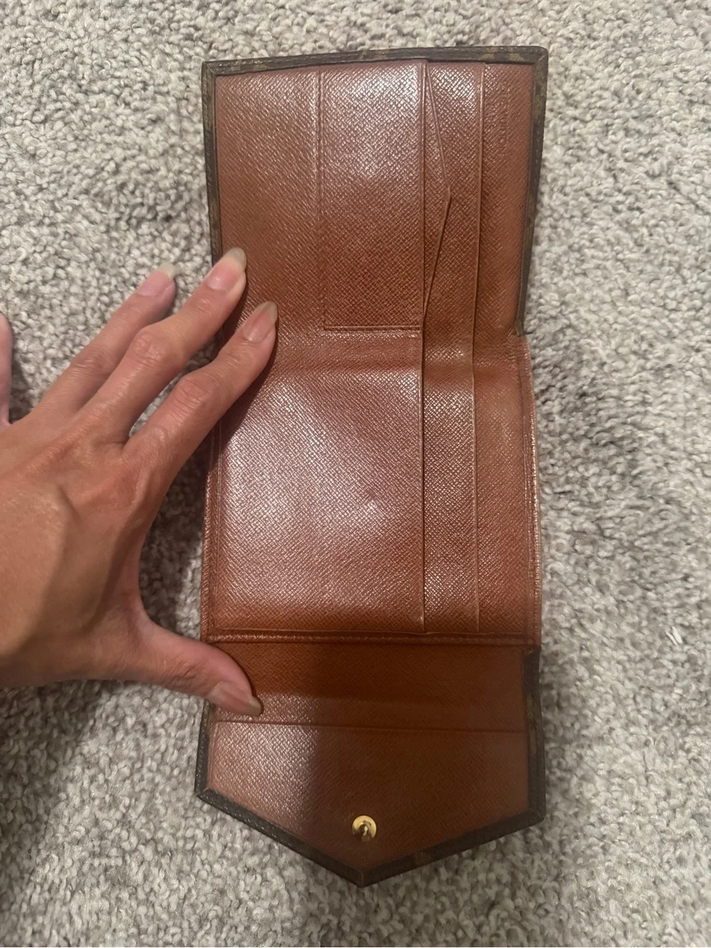 “Pre-loved” Authentic Louis Vuitton Monogram Canvas compact Wallet